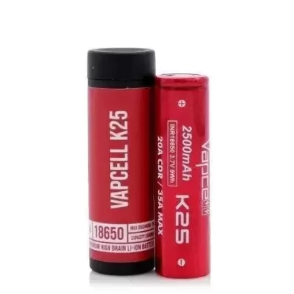 Vapcell K25 18650 2500mAh Battery 20A/ 35A Max