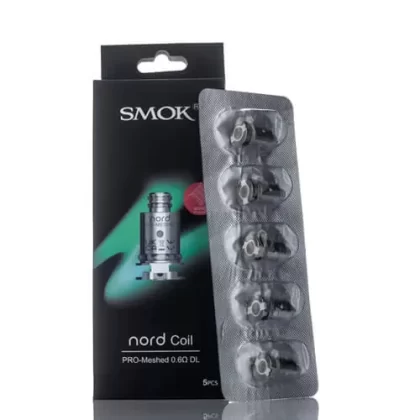 SMOK Nord Pro Coils - 5 Pack; 0.6 Ohm Mesh DL, 0.9 Ohm Mesh MTL (F21038)
