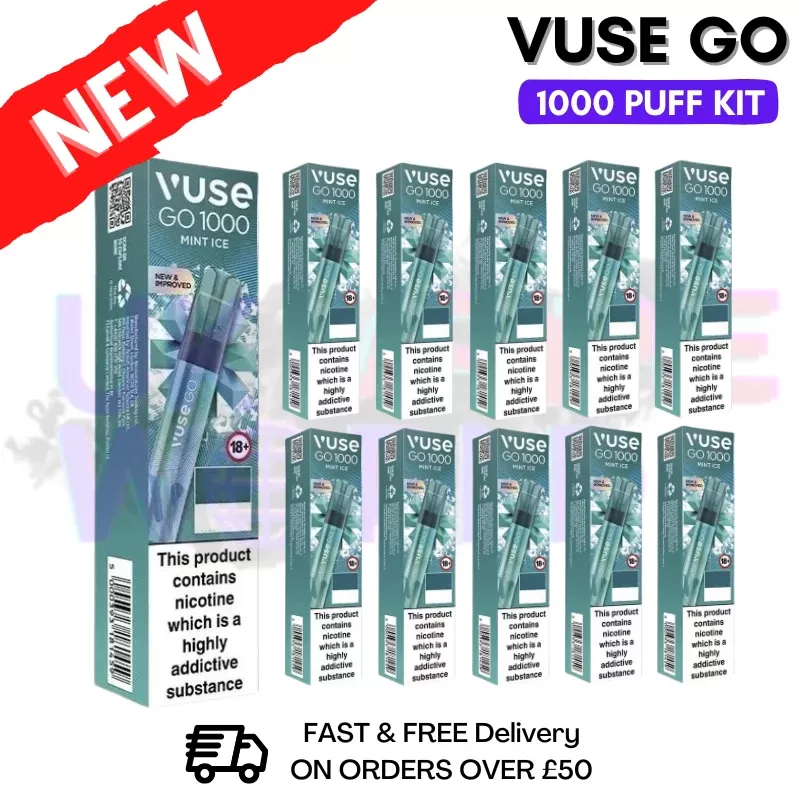 Vuse Go 1000 Mint ICE Box Of 10 – £19.99