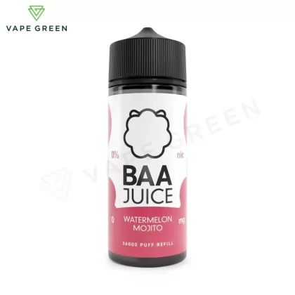 Watermelon Mojito Shortfill E-Liquid by Baa Juice 100ml - Eliquidsupply