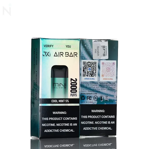 Air Bar Mini 2000 Puffs Disposable Vape - Cool Mint - Image 3