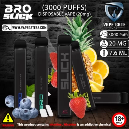 BRO SLICK DISPOSABLE VAPES (3000 PUFFS) - 20 mg / Crazy Mama