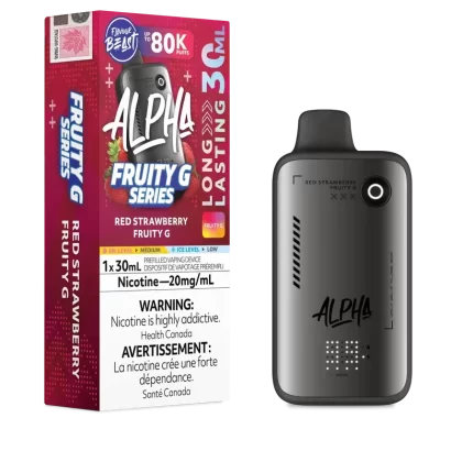 Red Strawberry Fruity G Flavour Beast Alpha – Disposable Vape 80K