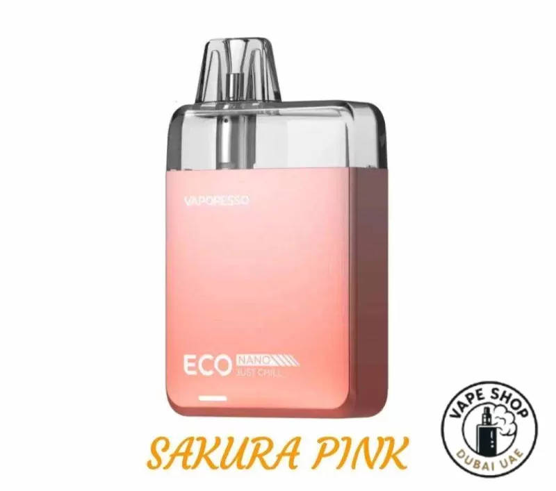 Vaporesso ECO Nano Pod System Kit 6ml In UAE - Peach Pink, sakura pink (CDFFC7) - Image 3
