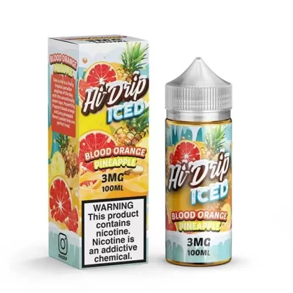 HI DRIP BLOOD ORANGE PINEAPPLE ICED 100ML ( 0 MG – 3 MG ) - Vapebar Pk