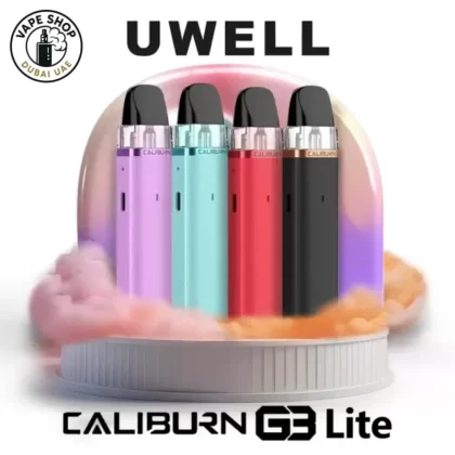 UWELL Caliburn G3 Lite Pod System in Dubai - Basalt Gray, Chili Red