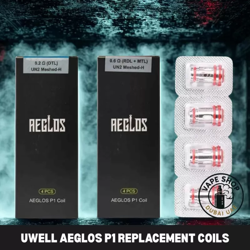 UWELL Aeglos P1 Replacement Coils (4 PCS) in Dubai, UAE - Vape Product, Vape Product