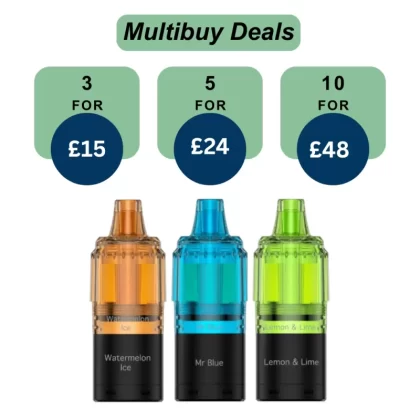 Fumot RandM TornadoT7000 Prefilled Refill Pods | Only For £5.99 | Any 3 For £15 - Blueberry On Ice