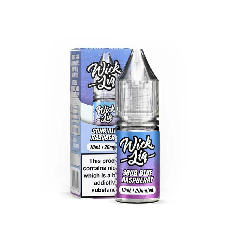 Wick Liq Bar Juice Sour Blue Raspberry 10ml Nic Salts E-Liquid