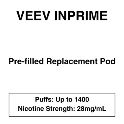 VEEV inPRIME – Prefilled Replacement Pod – 28.5mg/mL Nicotine – 1 Pod