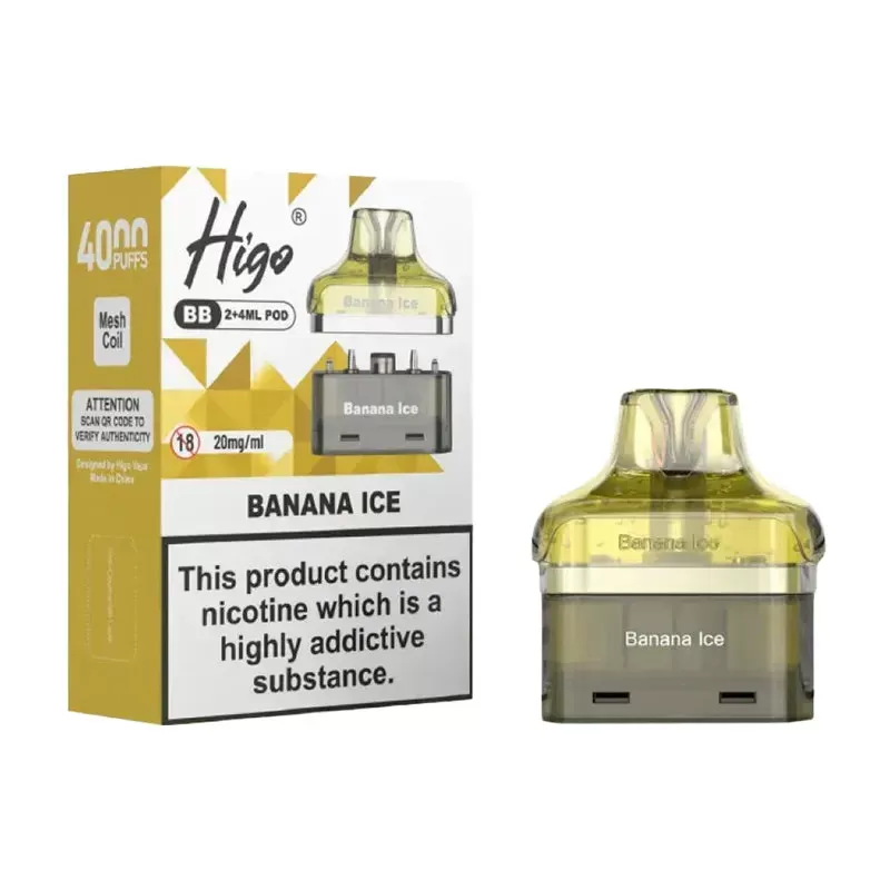 Higo BB 4000 Puffs Prefilled Pods - Box of 5 - Spearmint - Image 2