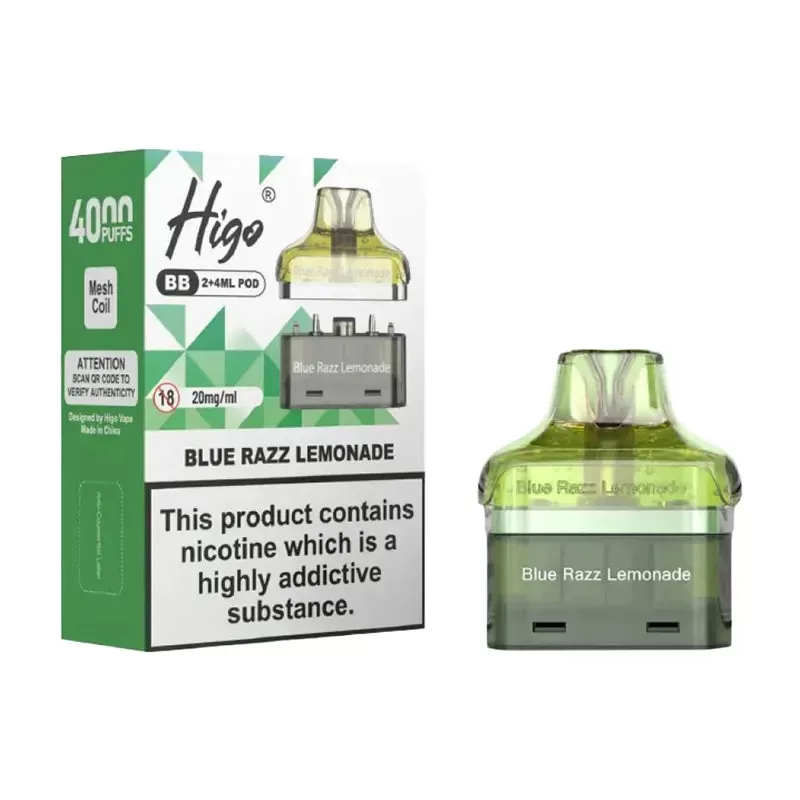 Higo BB 4000 Puffs Prefilled Pods - Box of 5 - Spearmint - Image 3