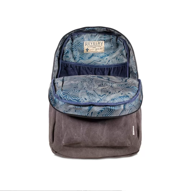 Revelry Explorer - Smell Proof Backpack - Striped Dark Grey - Image 3