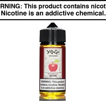 RED APPLE ICE BY YOGI ORCHARDS E LIQUID 100ML - Vapejuice