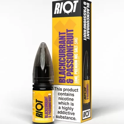 Blackcurrant Passionfruit Nic Salt E-Liquid - Riot X - 20mg - PG 50%