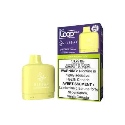 STLTH LOOP MAX X ELFBAR Pods 50k – Sour Pineapple Ice