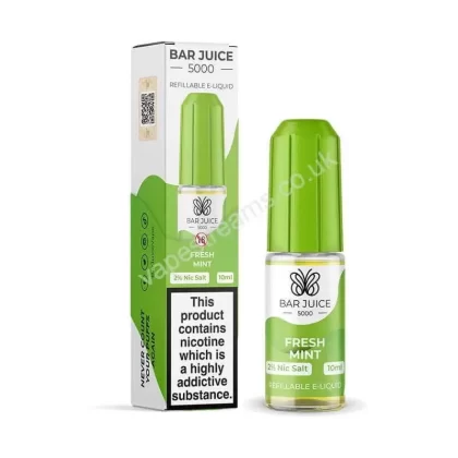 Bar Juice 5000 Fresh Mint Nic Salt E-Liquid - Vapestreams Co