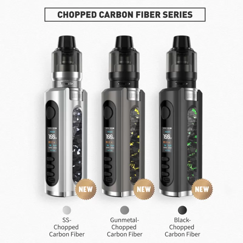 Lost Vape Grus 100W Kit - Gunmetal/Carbon Fiber - Image 2