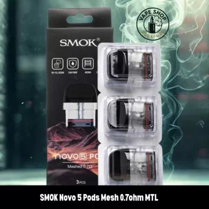SMOK Novo 5 Pods Mesh 0.7ohm MTL Replacement Pod Cartridge in Dubai - 4.3ml RPM Pods, 4.5ml RPM Nord Pods (80F824)