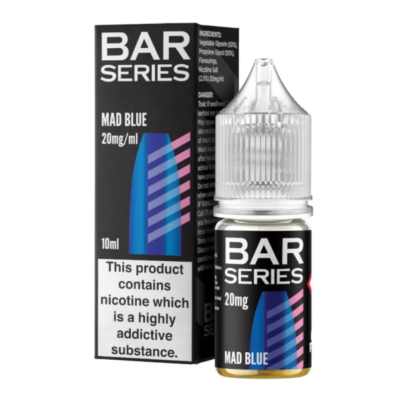 Mad Blue Nic Salt E-Liquid by Bar Series (10ml) - 5mg