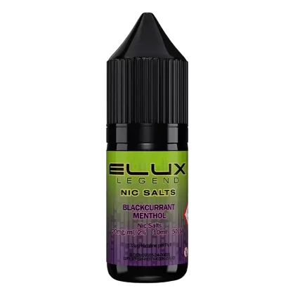 Elux Blackcurrant Menthol Nic Salt Vape Juice 10ml
