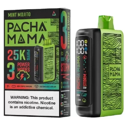 Pachamama 25000 Puffs Disposable Vape 25K – Mint Mojito (Lime)