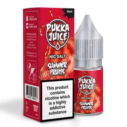 Summer Fruits Nicotine Salt E-Liquid by Pukka Juice - Vapestreams Co
