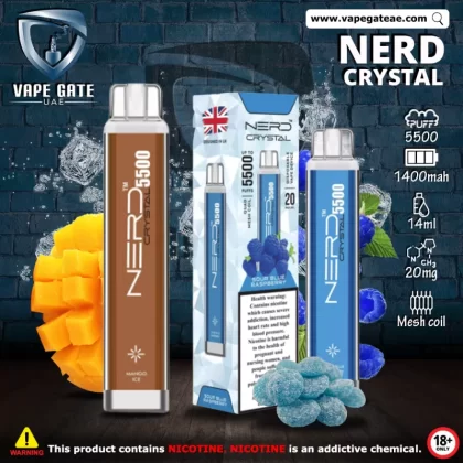 NERD CRYSTAL DISPOSABLE VAPE (5500 Puffs) - Kiwi Passionfruit Guava / 20 mg