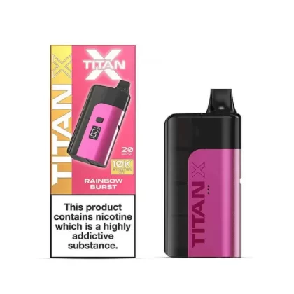 Titan X Prefilled Pod Kit Rainbow Burst - Nicotine Strength#20mg (E7DCFC)