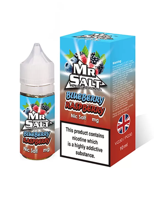 Mr Salt Blueberry Raspberry Nic Salt E-Liquid - 10mg