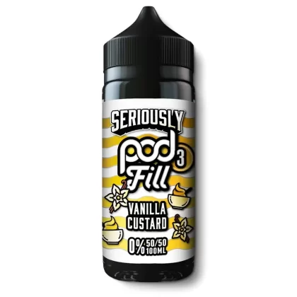 Vanilla Custard Shortfill by Seriously Pod Fill - 0 mg/mL (3BA5F0)