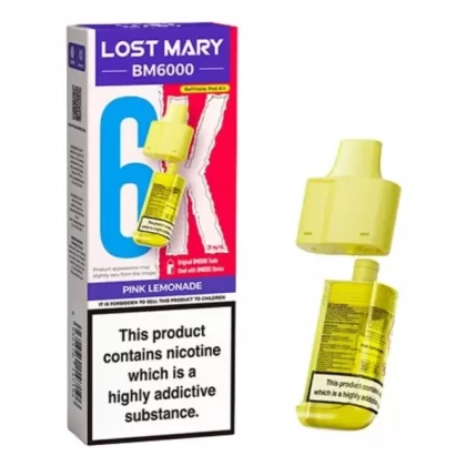 Lost Mary Pink Lemonade BM6000 Nic Salt E Liquid Pods