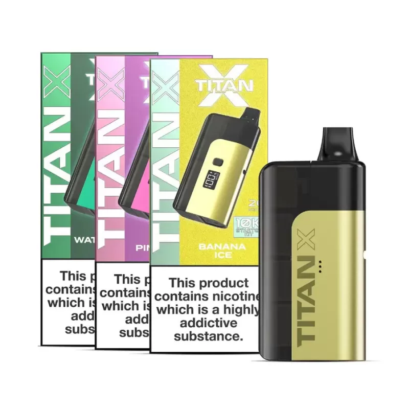 Titan X 10000 Puffs Prefilled Pod Vape Kit - Blueberry Lemon