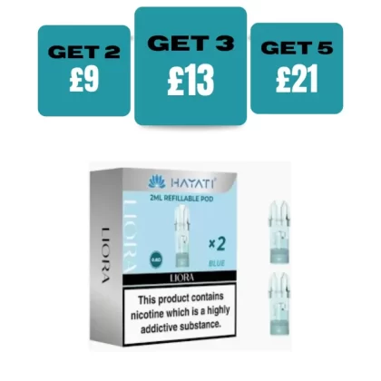 Hayati Liora Refilleable Replacement Pods (Pack of 2) - £4.99 or 2 for £9