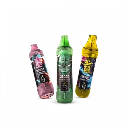Bang King 35000 Puffs Disposable Vape 35K Smart Screen - Strawberry Mango, Love66; 3-nicotine, 2-nicotine