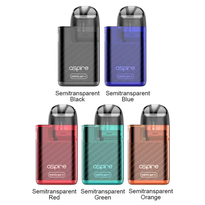 Aspire Minican Plus Pod Kit - Semitransparent Orange - Image 2