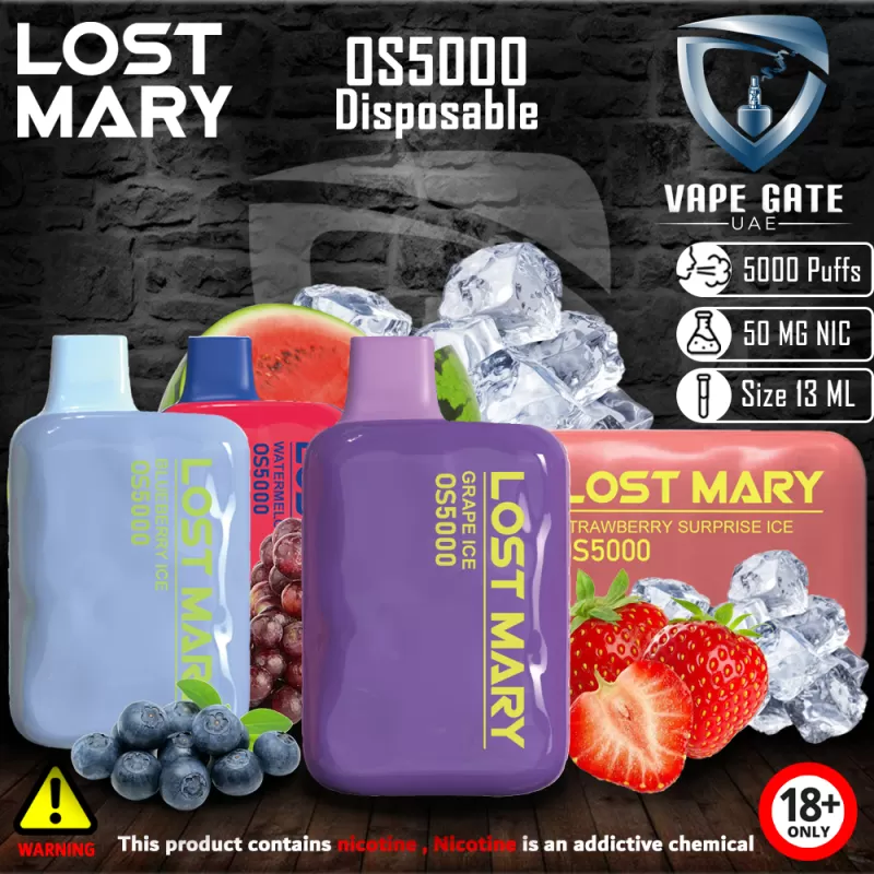 Lost Mary OS5000 Disposable Vape - 50 mg / Strawberry Pina Colada