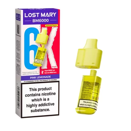 Lost Mary BM6000 Prefilled Replacement Pods – Pink Lemonade 20mg