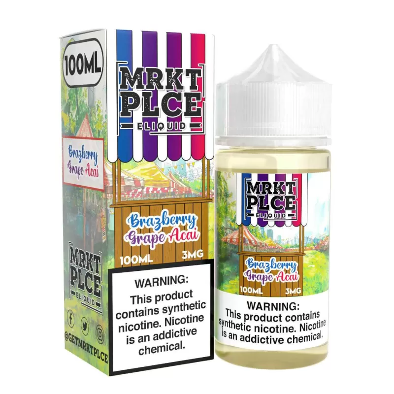 MRKTPLCE Brazberry Grape Acai 100ml E-Juice - Ecigmafia