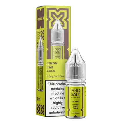POD SALT NEXUS LEMON LIME COLA 10ML NIC SALT E-LIQUID
