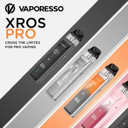 VAPORESSO XROS PRO KIT - COLOR#Black>Blue>Green>Orange>Pink>Red>Silver