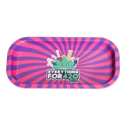 E420 Purple Swirl Metal Rolling Tray – 8in - Ejuicewarehouse