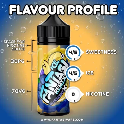 Blueberry X Honeydew Ice (Remix) Fantasi E Liquid – 70%VG/30% PG - Vapestorm Co