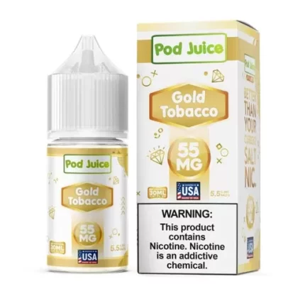 Pod Juice Gold Tobacco Tobacco Free Nicotine 30ml Salt E-Juice - Vape Product, Vape Product