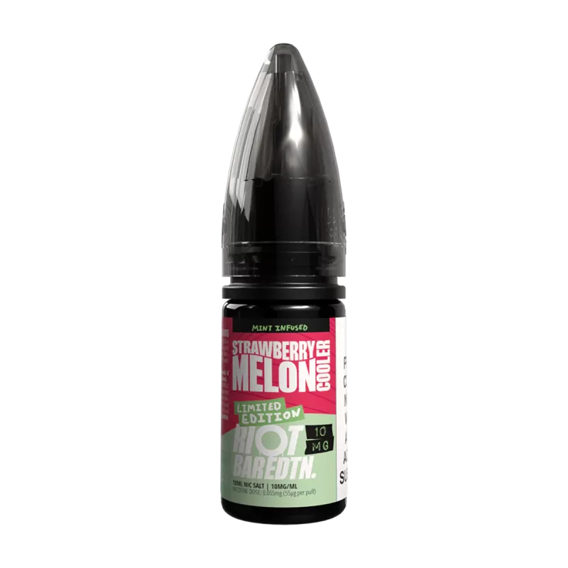 Strawberry Melon Cooler Riot Bar EDTN Nic Salt 10ml - Vapeshop Co