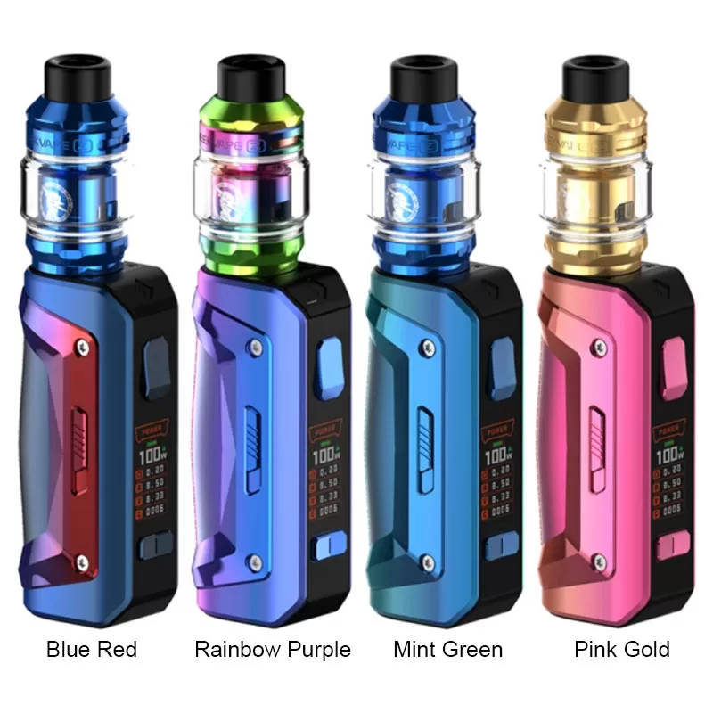 Geekvape S100 Kit (Aegis Solo 2) 100W with Zeus Sub Ohm 2021 Atomizer 5.5ml - Grey