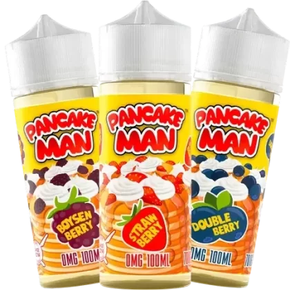 Pancake Man 100ml Shortfill Vape Juice - Boysen Berry, Double Berry