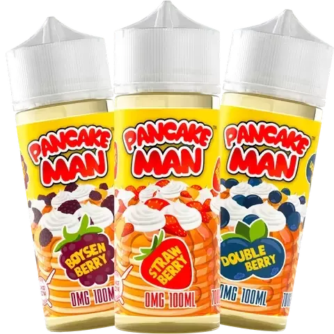 Pancake Man 100ml Shortfill Vape Juice - Boysen Berry, Double Berry