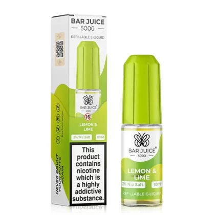 Lemon And Lime By Bar Juice 5000 Salt 10ml - Nicotine Strength#10mg (Salt)>20mg (Salt)>5mg (Salt) (439EFA)