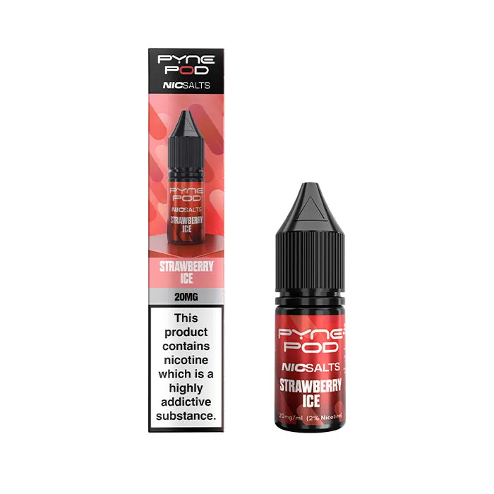 Strawberry Ice Nic Salt E-Liquid by Pyne Pod - 5 mg - Low Strength